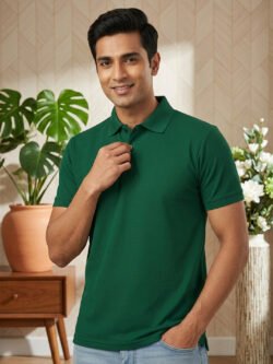 DFNK Eagle men's polo T-shirt featuring a classic collar and short sleeves