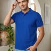 Royal blue.jpg (5) DFNK Eagle men's polo T-shirt featuring a classic collar and short sleeves