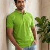 DFNK Berline men's teal polo T-shirt with classic collar and regular fit for stylish everyday wear