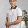 DFNK Cobalt men's polo T-shirt with contrast collar and sleeve details for stylish casual wear