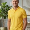 DFNK Berline men's teal polo T-shirt with classic collar and regular fit for stylish everyday wear