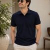 Berry Blue.jpg DFNK men's polo T-shirt with classic collar and regular fit for stylish casual wear