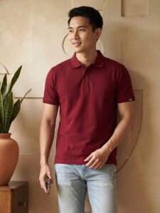 Everyday men's polo T-shirt combining stylish design, breathable comfort, and premium fabric construction.