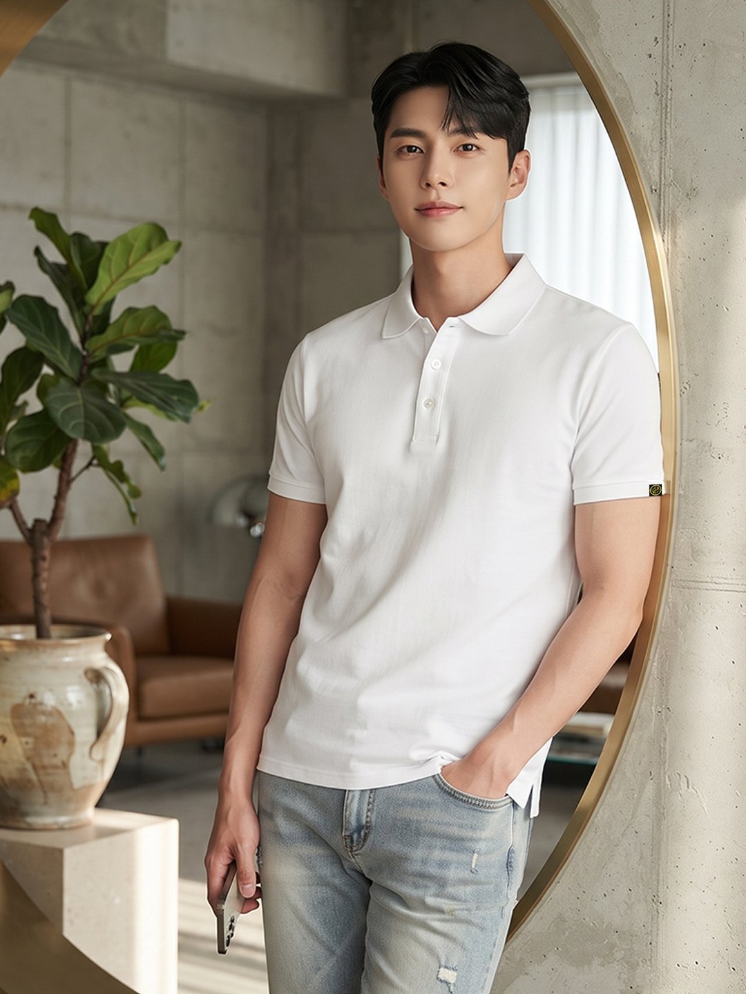 Everyday men's polo T-shirt combining stylish design, breathable comfort, and premium fabric construction.