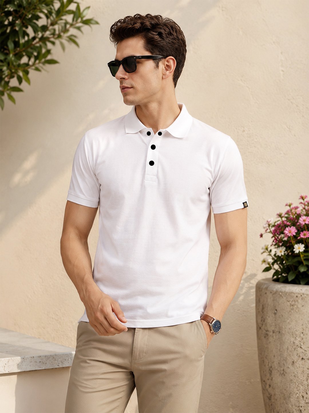 Everyday men's polo T-shirt combining stylish design, breathable comfort, and premium fabric construction.