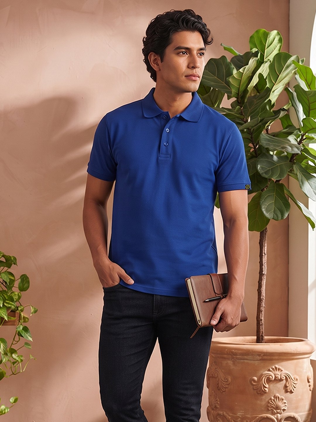 Everyday men's polo T-shirt combining stylish design, breathable comfort, and premium fabric construction.