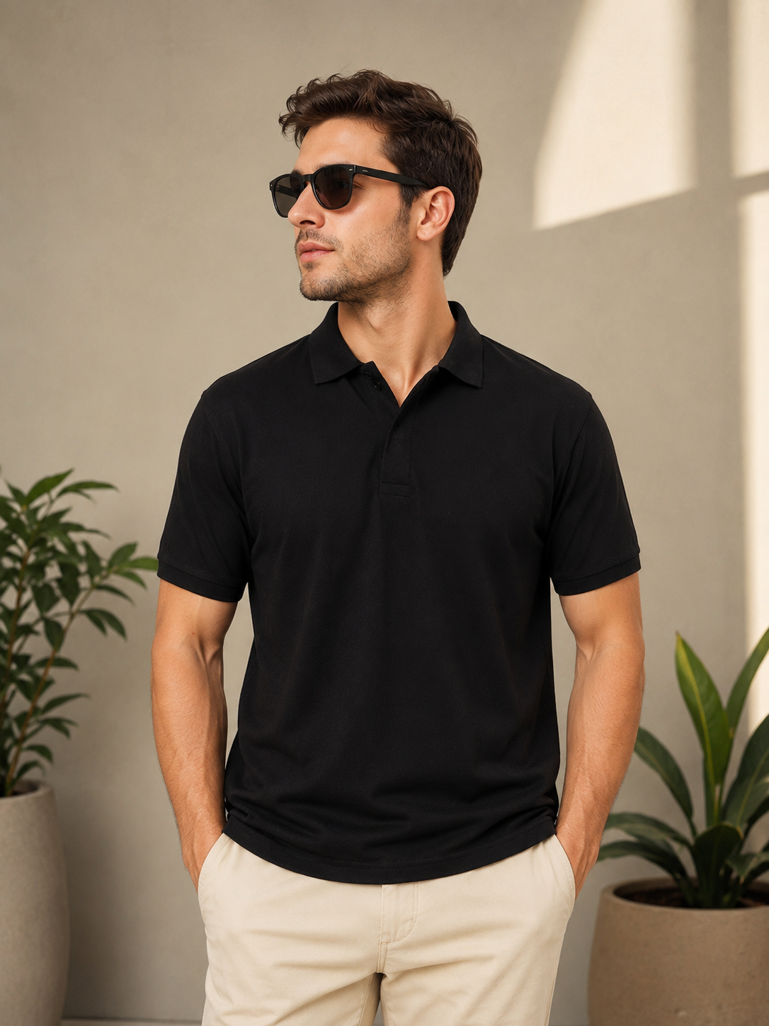 Fashion-forward men's polo T-shirt designed for casual outings with premium comfort and elegant finish.