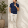 Fashion-forward men's polo T-shirt designed for casual outings with premium comfort and elegant finish.