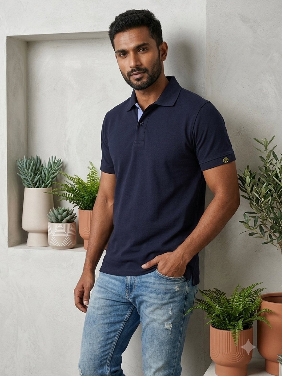 Carlton London buddha Luxury Polo T-shirts for men's comfort forwear and look Stylish