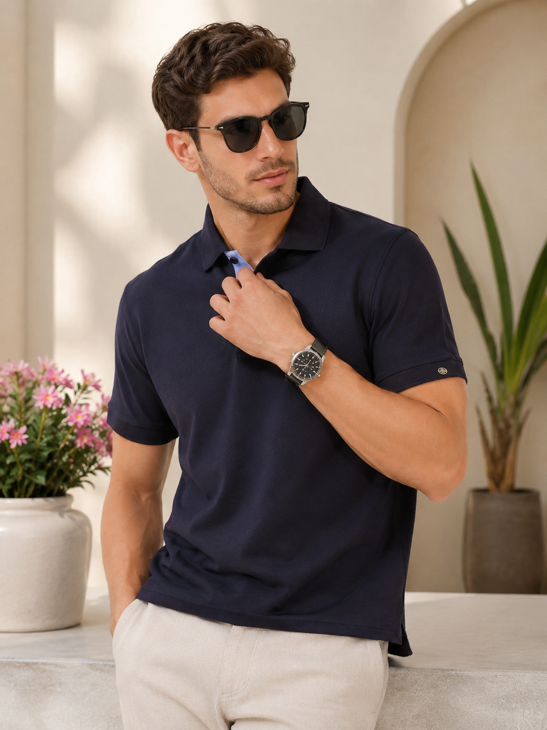 Carlton London buddha Luxury Polo T-shirts for men's comfort forwear and look Stylish