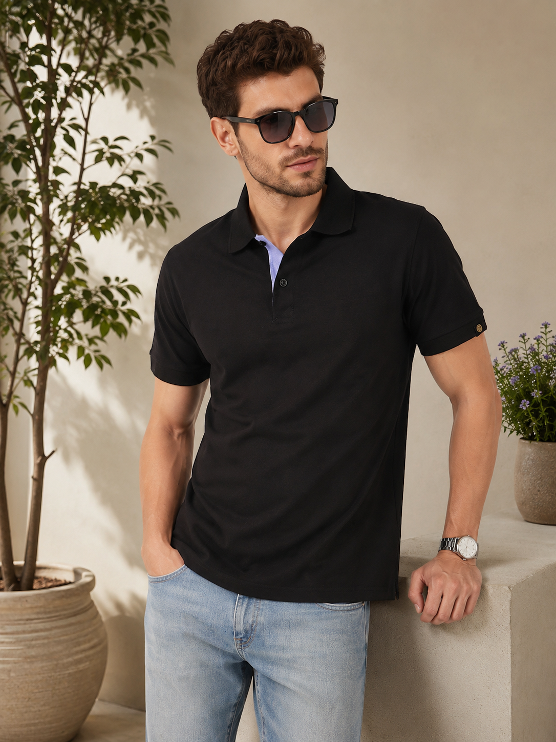 Carlton London buddha Luxury Polo T-shirts for men's comfort forwear and look Stylish