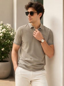 Men's classic polo T-shirt designed with premium quality fabric and stylish finishing touches throughout