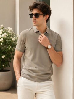 Men's classic polo T-shirt designed with premium quality fabric and stylish finishing touches throughout