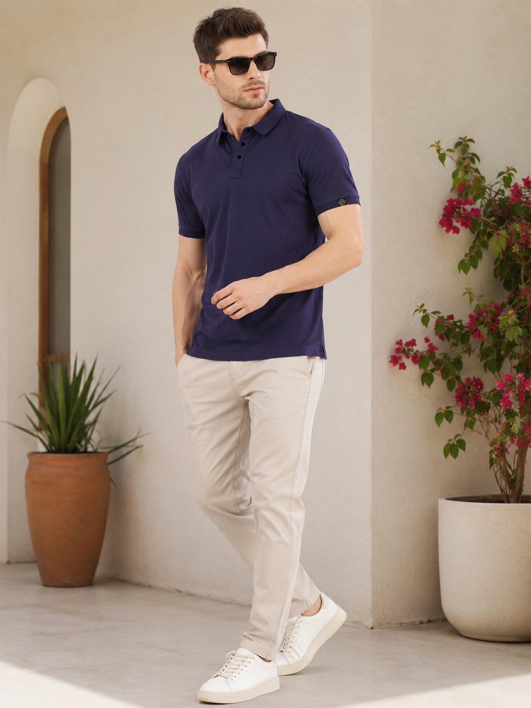 Men's classic polo T-shirt designed with premium quality fabric and stylish finishing touches throughout