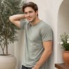 Richard Paadler 42 Semsan-Smoke Classic round neck t-shirt with short sleeves and comfortable fit, ideal for casual everyday outfits and relaxed occasions.