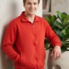 Modern men's jacket featuring a full front zip, stand collar, ribbed cuffs, side pockets, and relaxed casual styling.