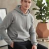 Comfortable men’s hoodie with long sleeves, drawstring hood, spacious front pocket, and relaxed everyday fit.