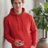 Comfortable men’s hoodie with long sleeves, drawstring hood, spacious front pocket, and relaxed everyday fit.