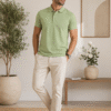 Richard Paadler 33 Fern green Men's regular fit polo featuring classic construction and stylish details for effortless daily wear.