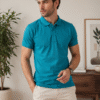 Richard Paadler 33 Peacock Men's regular fit polo featuring classic construction and stylish details for effortless daily wear.