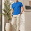Richard Paadler 33 Persian Blue Men's regular fit polo featuring classic construction and stylish details for effortless daily wear.