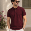 Richard Paadler 33 Wine Melange Men's regular fit polo featuring classic construction and stylish details for effortless daily wear.