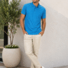 Richard Paadler 33Celeste Turquoise Men's regular fit polo featuring classic construction and stylish details for effortless daily wear.