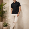 Premium casual polo T-shirt featuring clean lines and comfortable fit for effortless everyday style.