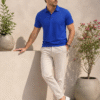 Premium casual polo T-shirt featuring clean lines and comfortable fit for effortless everyday style.