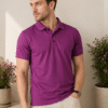 Premium casual polo T-shirt featuring clean lines and comfortable fit for effortless everyday style.