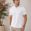 Premium casual polo T-shirt featuring clean lines and comfortable fit for effortless everyday style.