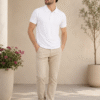 Premium casual polo T-shirt featuring clean lines and comfortable fit for effortless everyday style.