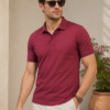Premium casual polo T-shirt featuring clean lines and comfortable fit for effortless everyday style.
