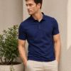 Premium casual polo T-shirt featuring clean lines and comfortable fit for effortless everyday style.