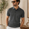Premium casual polo T-shirt featuring clean lines and comfortable fit for effortless everyday style.
