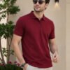 Smart fit polo T-shirt delivering premium comfort with classic detailing for versatile everyday fashion.
