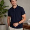 Smart fit polo T-shirt delivering premium comfort with classic detailing for versatile everyday fashion.