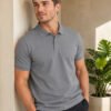 Smart fit polo T-shirt delivering premium comfort with classic detailing for versatile everyday fashion.