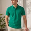 Smart fit polo T-shirt delivering premium comfort with classic detailing for versatile everyday fashion.