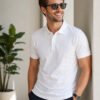 Smart fit polo T-shirt delivering premium comfort with classic detailing for versatile everyday fashion.