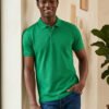 Stylish men's polo crafted with premium knit fabric and elegant contrast trim detailing.