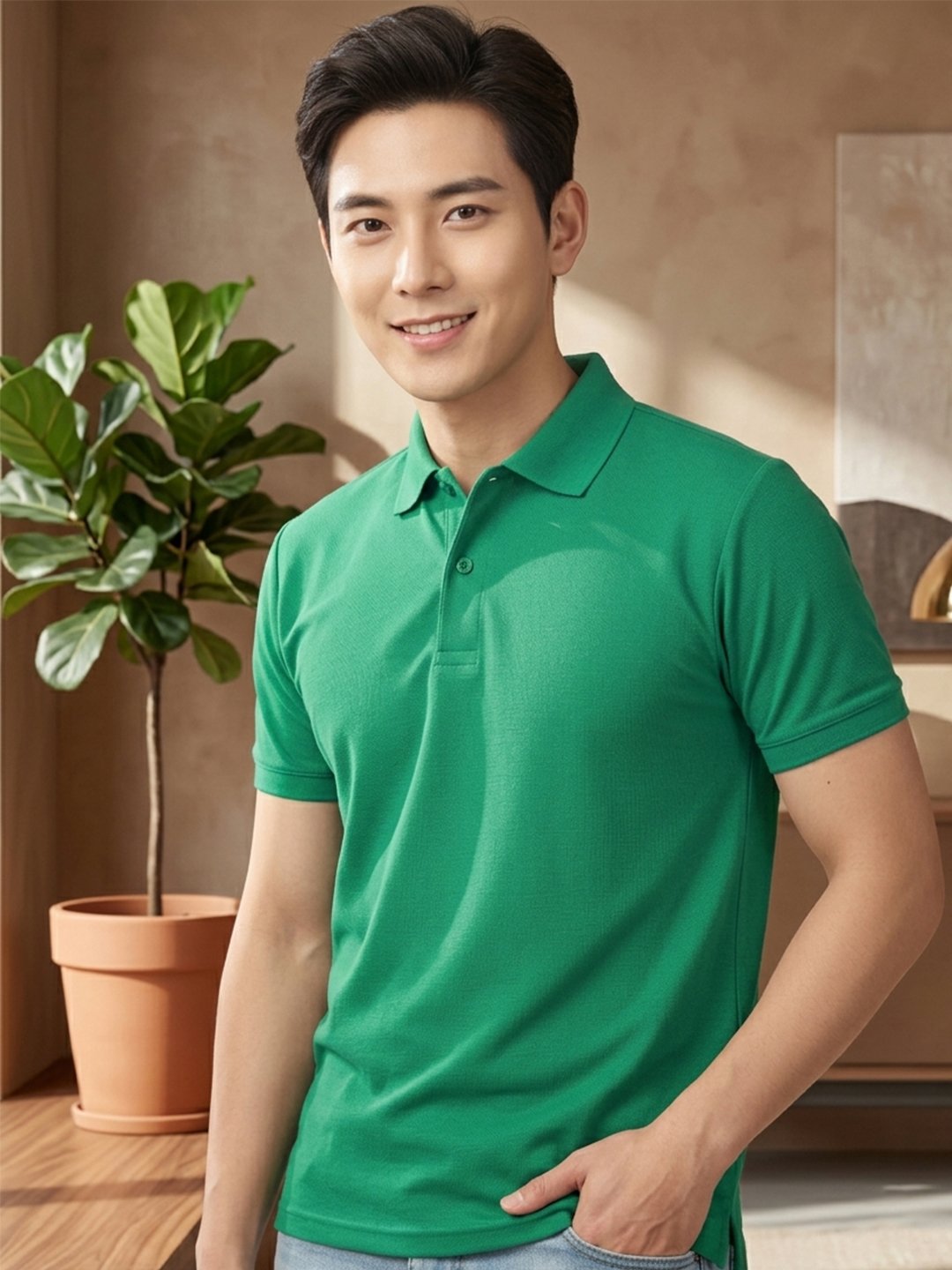 Premium polo T-shirt designed for lasting comfort and versatile styling across every casual occasion.