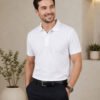 Premium knit polo T-shirt featuring sophisticated collar design and durable everyday wear performance.