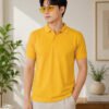 Premium knit polo T-shirt featuring sophisticated collar design and durable everyday wear performance.