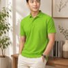 Premium knit polo T-shirt featuring sophisticated collar design and durable everyday wear performance.