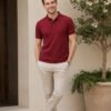 Men's polo T-shirt crafted with durable stitching and premium fabric for long-lasting casual wear.