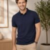 Men's polo T-shirt crafted with durable stitching and premium fabric for long-lasting casual wear.
