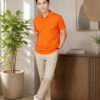Men's polo T-shirt crafted with durable stitching and premium fabric for long-lasting casual wear.