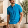 Men's polo T-shirt crafted with durable stitching and premium fabric for long-lasting casual wear.