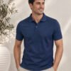 Smart fit polo T-shirt delivering premium comfort with classic detailing for versatile everyday fashion.
